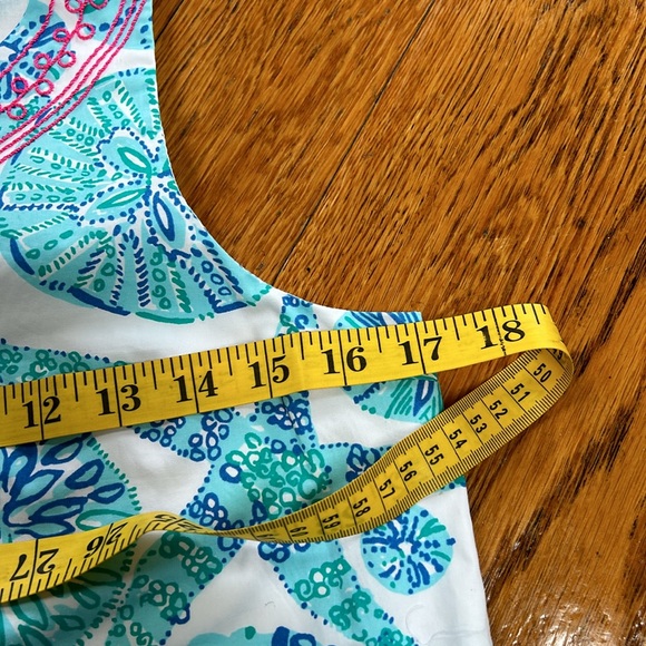 Lilly Pulitzer seashell print shift dress. Girls Size XL, 14-16.  Lined. - Picture 11 of 14